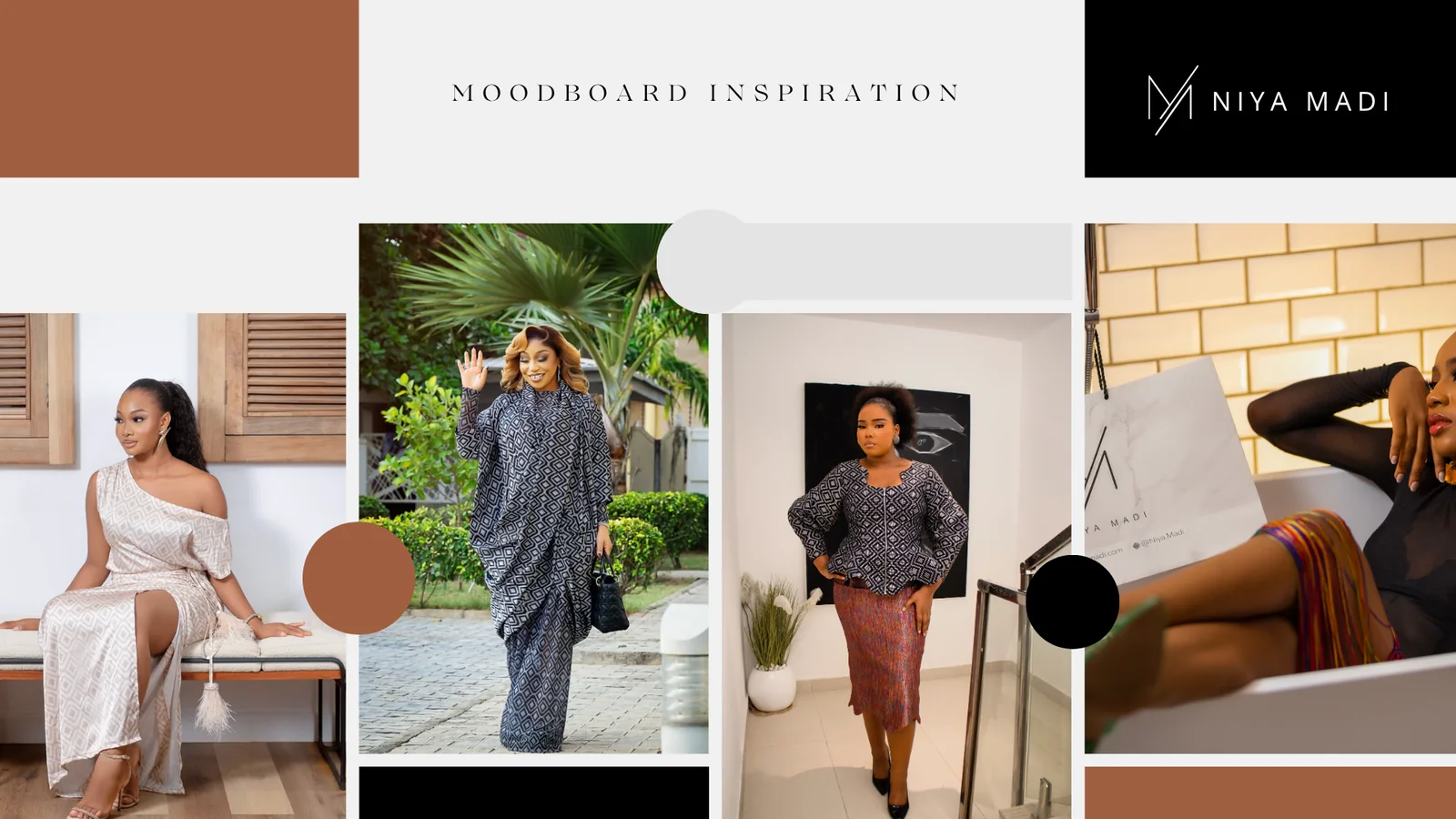 Niya Madi moodboard showing the brand direction